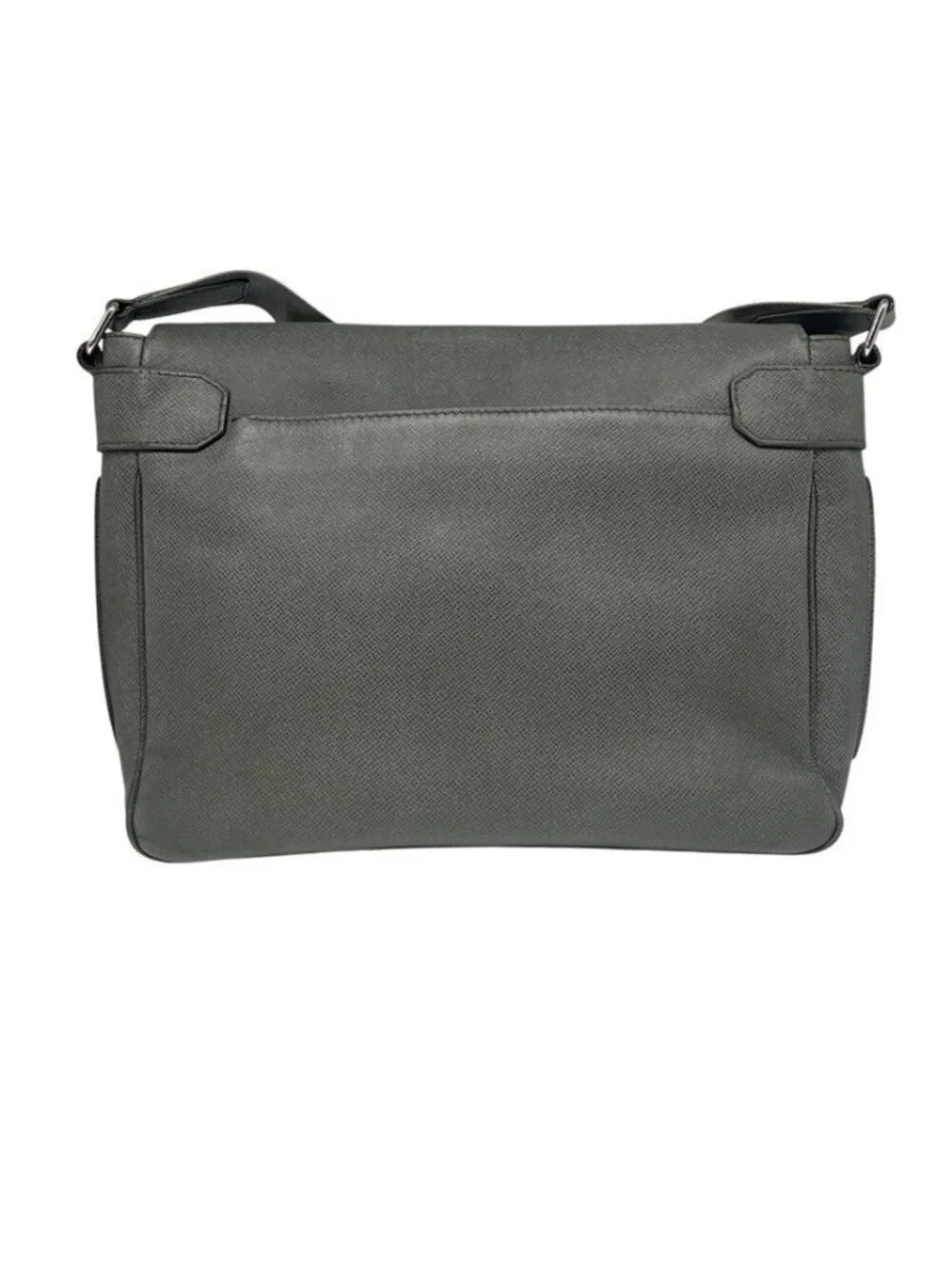 Louis Vuitton Roman MM Shoulder Bag Taiga Inner Campus Gray